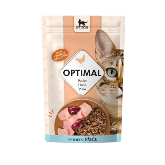 Picture of William’s Optimal Cat Chicken pate 85g – Grain-Free